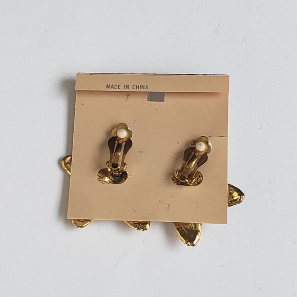 Vintage 1980's Star Earrings - Picture 3 of 5